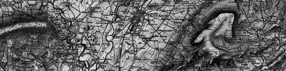 Old map of Standen Hall in 1898