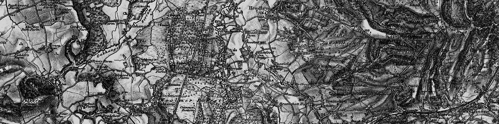 Old map of Linchborough Park in 1895