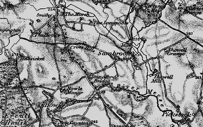 Old map of Standford Bridge in 1897