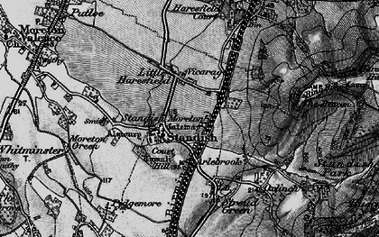 Old map of Standish in 1896