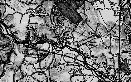 Old map of Standish Lower Ground in 1896