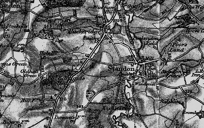 Old map of Standon in 1896