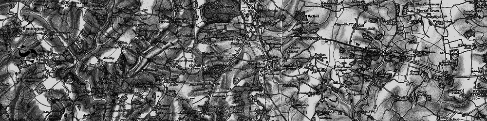 Old map of Standon in 1896