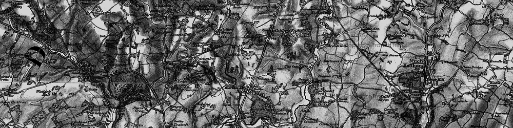 Old map of Standon Green End in 1896