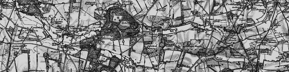 Old map of Widdowshill Plantn in 1898
