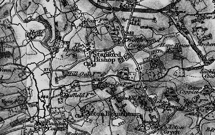 Old map of Stanford Bishop in 1898
