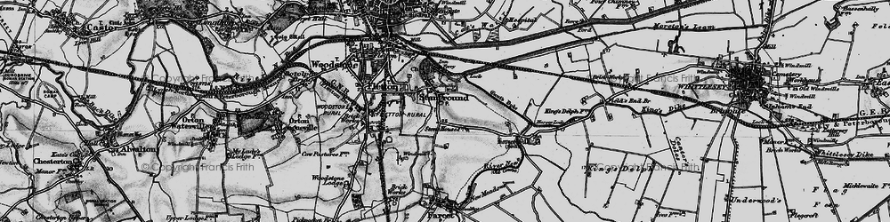 Old map of Stanground in 1898