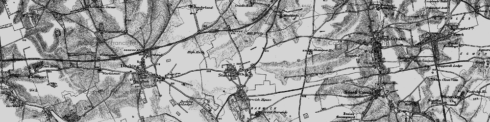 Old map of Stanhoe in 1898