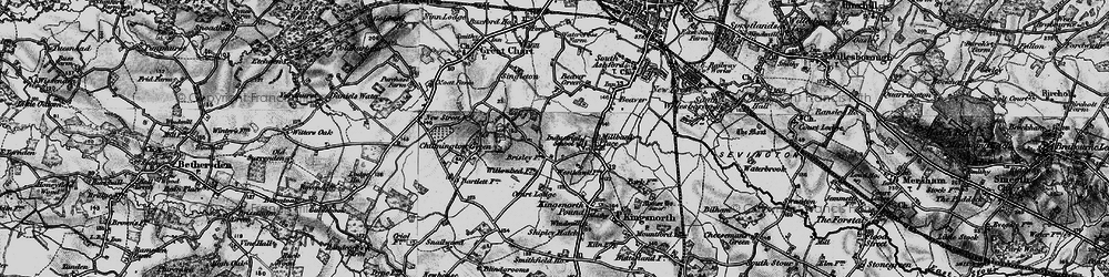 Old map of Stanhope in 1895