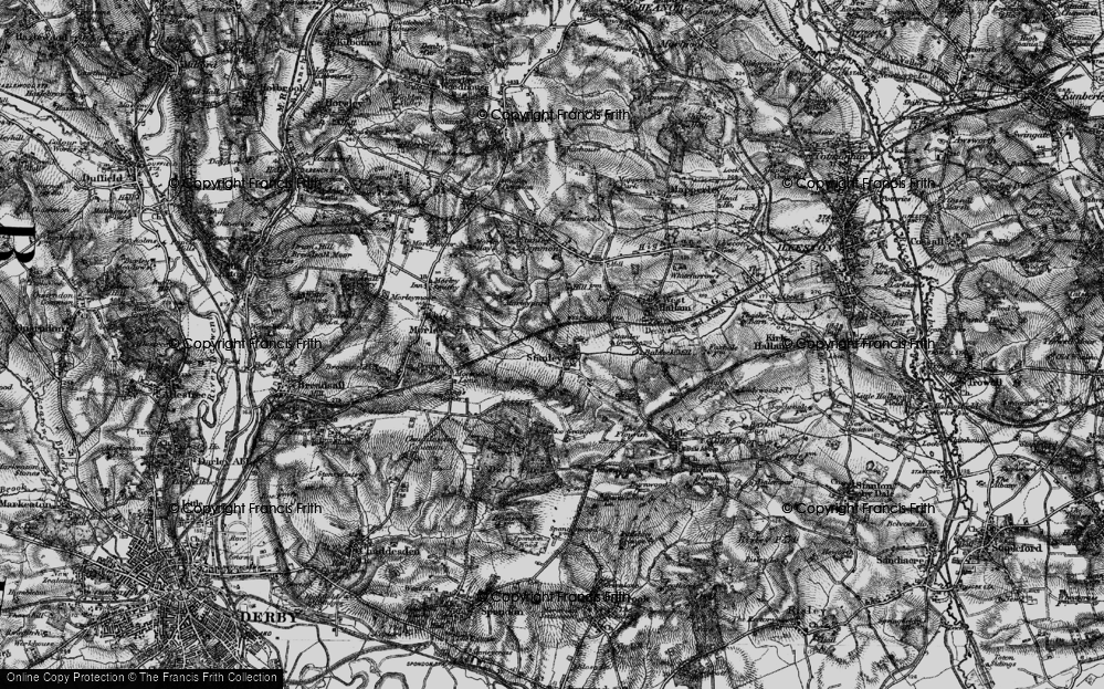 Old Map of Stanley, 1895 in 1895