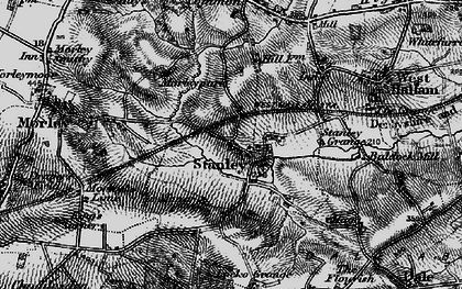 Old map of Stanley in 1895