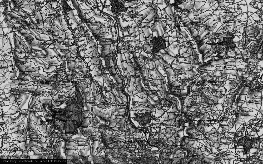 Old Map of Historic Map covering Severn Valley Country Park in 1899