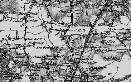 Old map of Stanley Green in 1896