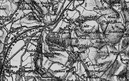 Old map of Stanley Moor in 1897