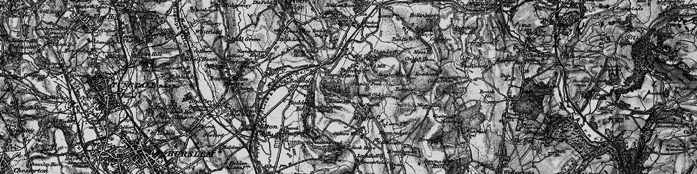 Old map of Stanley Moor in 1897