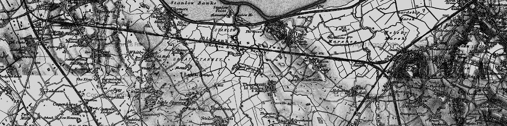 Old map of Stanlow in 1896
