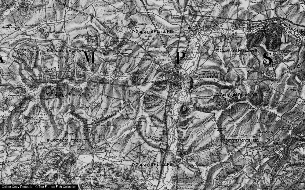 Old Map of Stanmore, 1895 in 1895