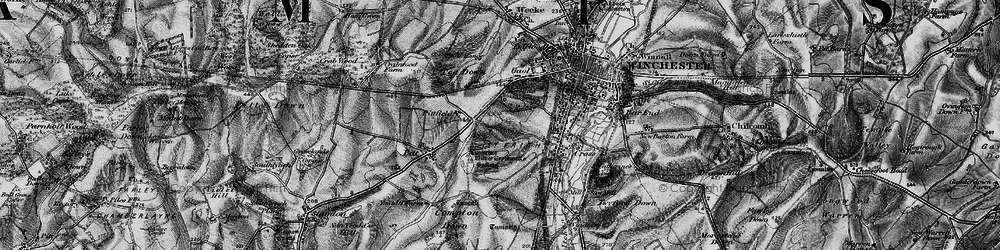 Old map of Stanmore in 1895
