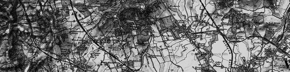Old map of Stanmore in 1896