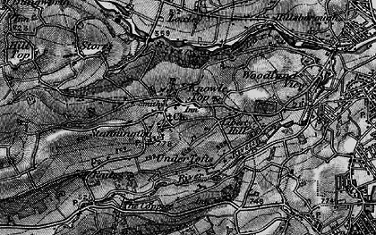Old map of Stannington in 1896
