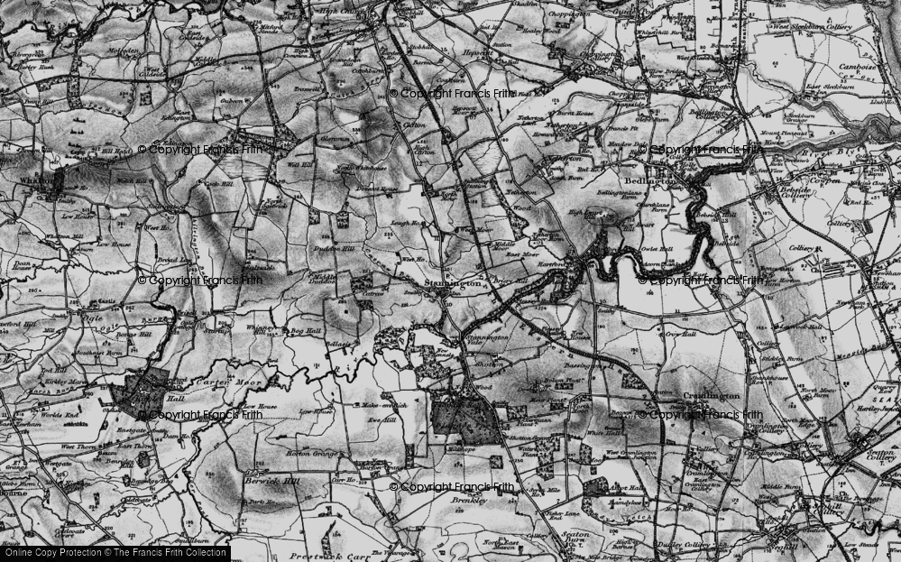Old Map of Stannington, 1897 in 1897