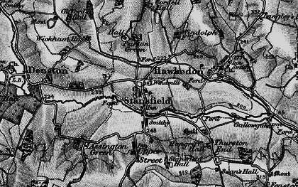 Old map of Stansfield in 1895