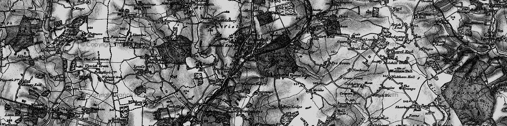 Old map of Burton Bower in 1896