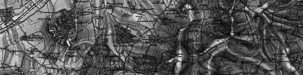 Old map of Berry Wormington in 1898