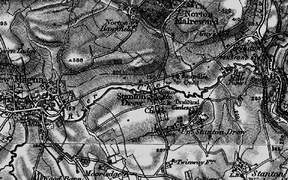 Old map of Stanton Drew in 1898