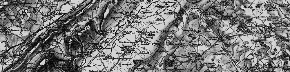 Old map of Stanton Long in 1899