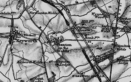 Old map of Stanton-on-the-Wolds in 1899