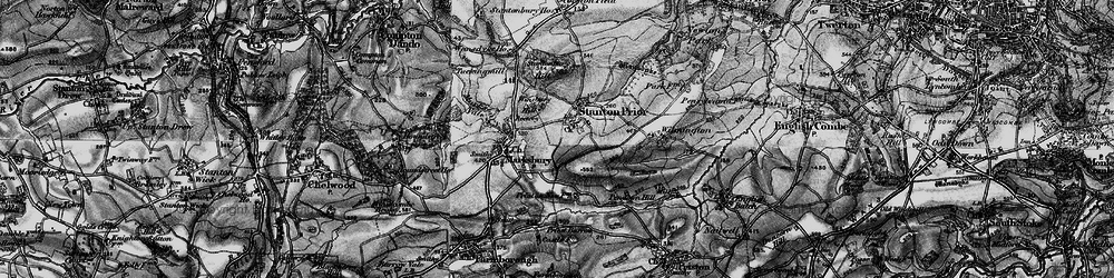 Old map of Winsbury Hill in 1898