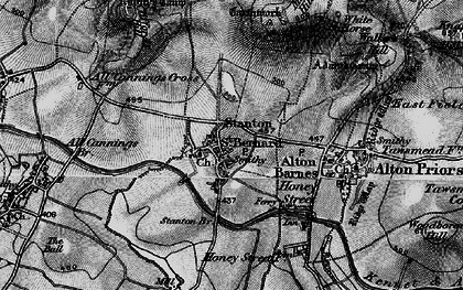 Old map of Stanton St Bernard in 1898