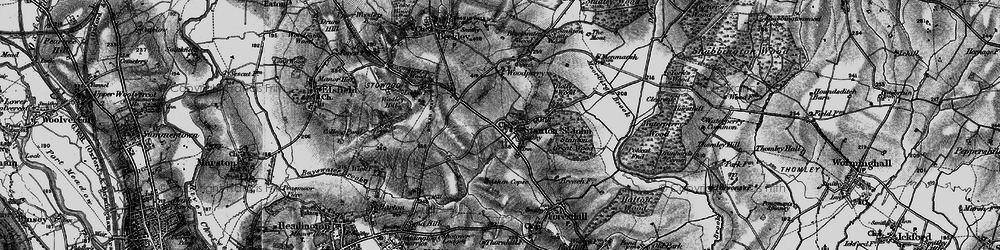 Old map of Stanton St John in 1895