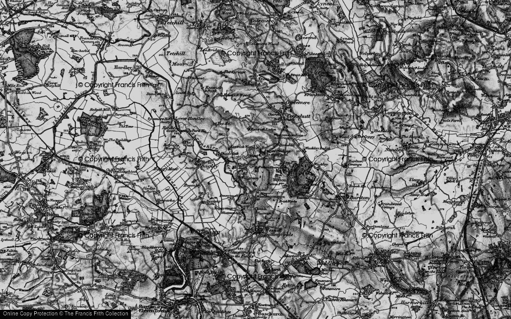 Old Map of Stanwardine in the Wood, 1897 in 1897