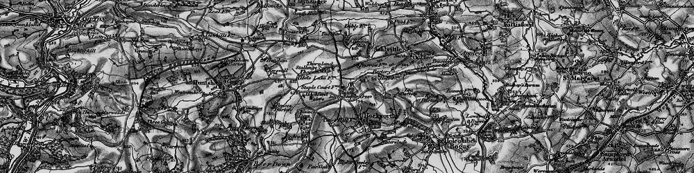 Old map of Staple Cross in 1898