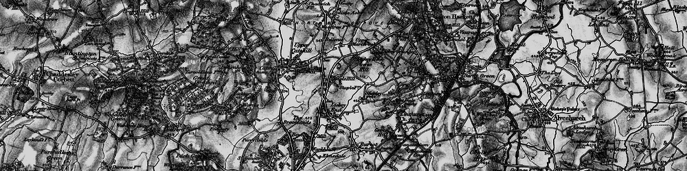 Old map of Staple Hill in 1898
