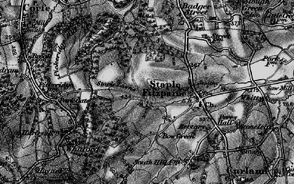 Old map of Staple Lawns in 1898