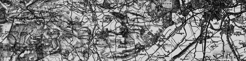 Old map of Stapleford in 1895