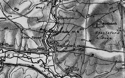 Old map of Stapleford in 1898
