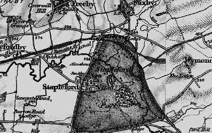 Old map of Stapleford in 1899