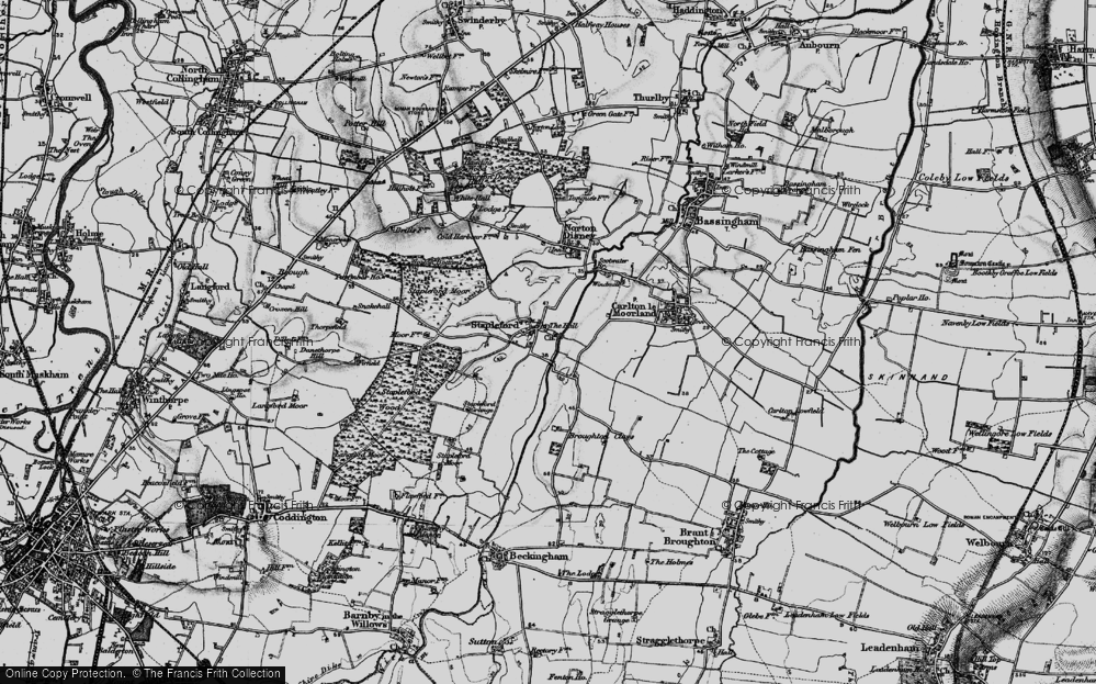 Old Map of Stapleford, 1899 in 1899