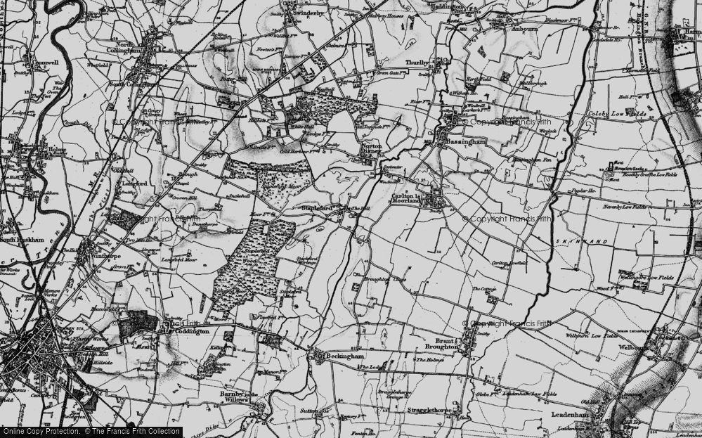 Old Map of Historic Map covering Scotwater Br in 1899