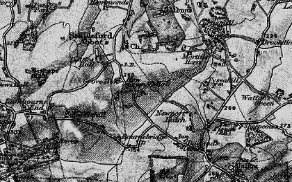 Old map of Stapleford Abbotts in 1896