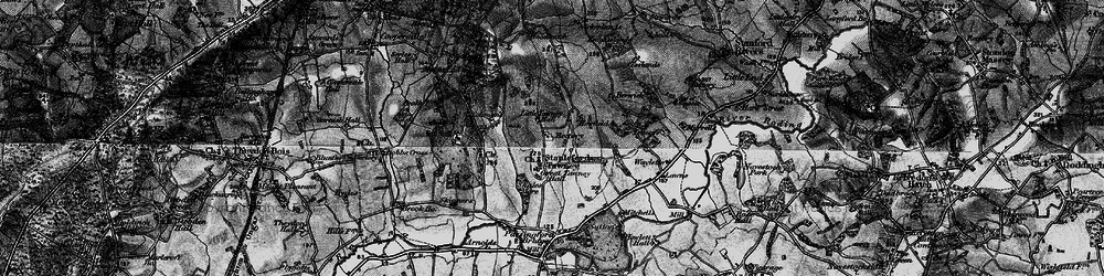 Old map of Stapleford Tawney in 1896