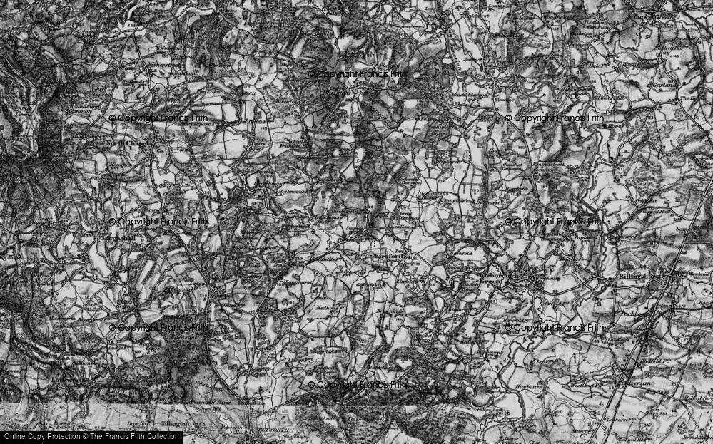 Old Map of Staples Hill, 1895 in 1895