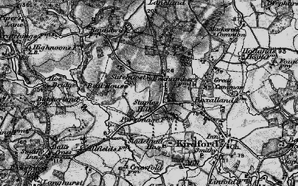 Old map of Staples Hill in 1895