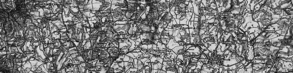 Old map of Staples Hill in 1895
