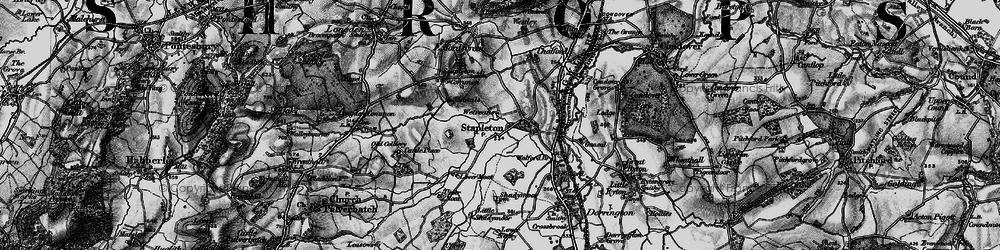 Old map of Stapleton in 1899