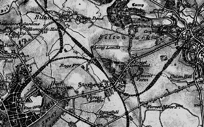 Old map of Bilton Dene in 1898